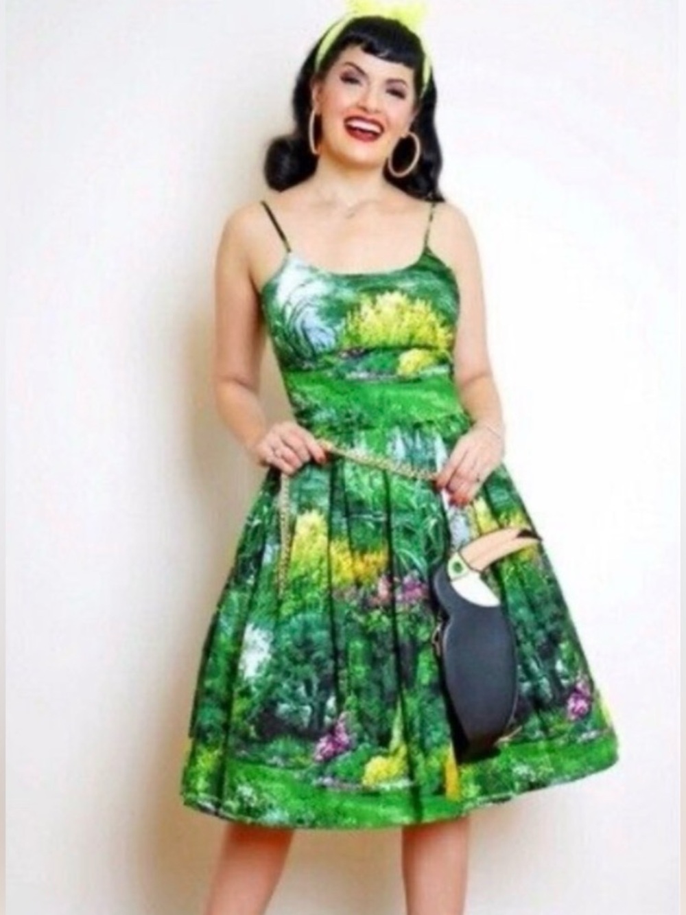 Bernie Dexter Chelsea Dress Fairview Landscape Print Size S